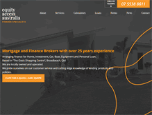 Tablet Screenshot of equityaccessaustralia.com